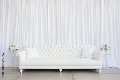 White Velvet celebrity backdrop wall