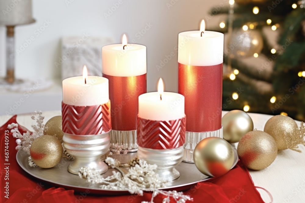 christmas candle xmas candles decoration, ai christmas candle xmas candles decoration, ai