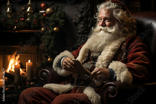  Santa Claus in a Classic Christmas Eve Setting
