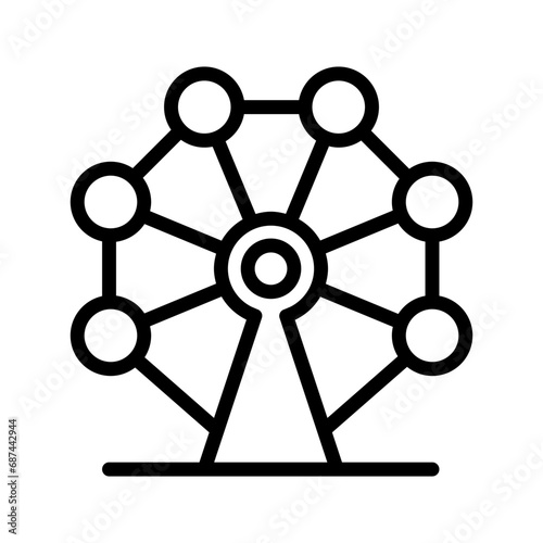 Ferris wheel icon