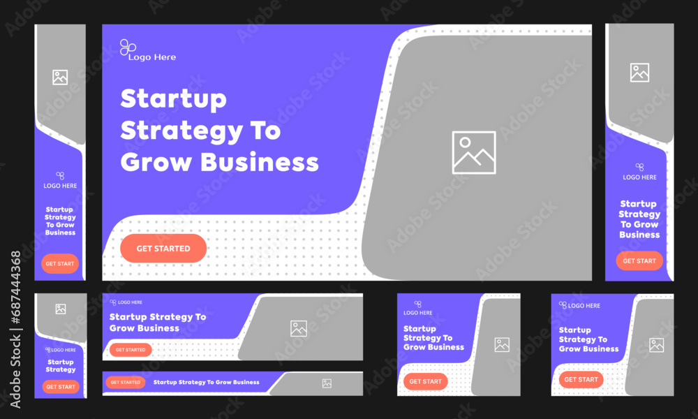 Creative startup business web bundle banner design for social media post, digital agency banner, editable vector eps 10 file format Creative startup business web bundle banner design for social media post, digital agency banner, editable vector eps 10 file format