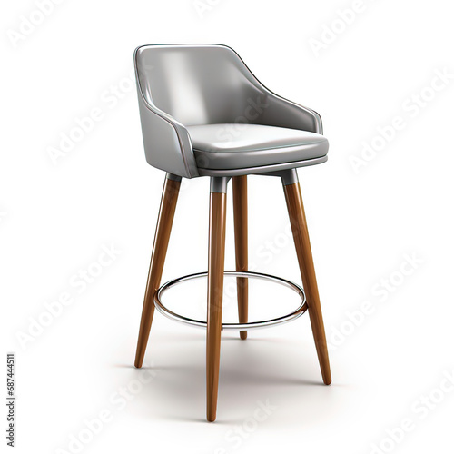 Bar stool steelgray photo