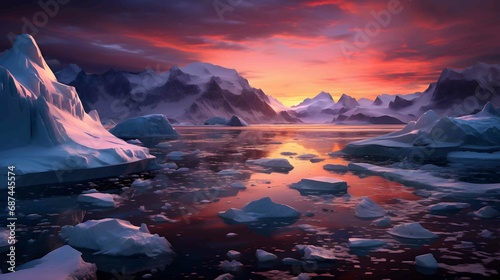 twilight hour in the Arctic