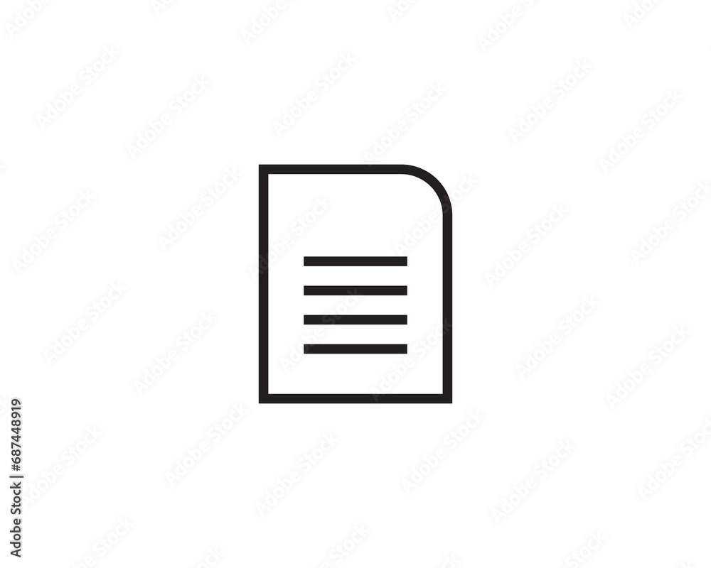 Document application paper icon vector symbol design Document application paper icon vector symbol design