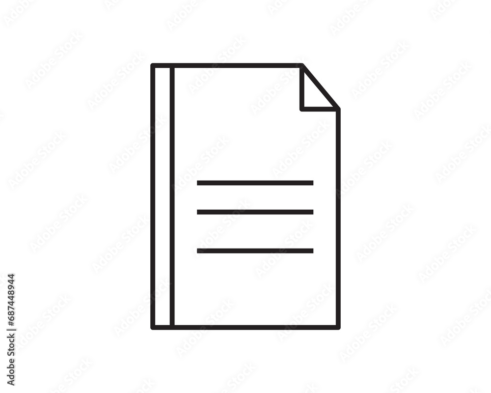 Document application paper icon vector symbol design Document application paper icon vector symbol design