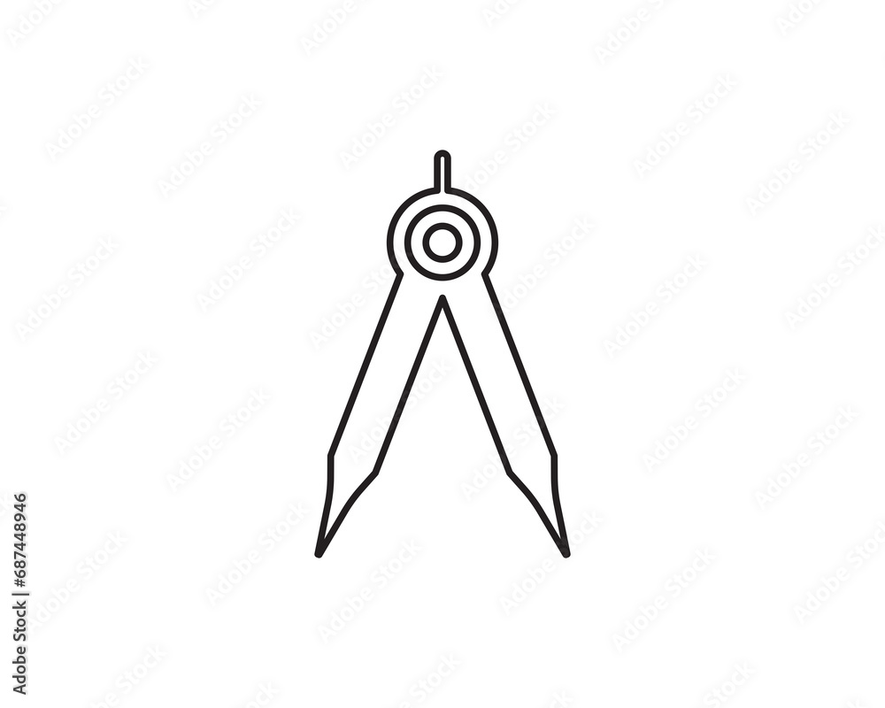 Measure designer icon vector symbol design isolated Measure designer icon vector symbol design isolated