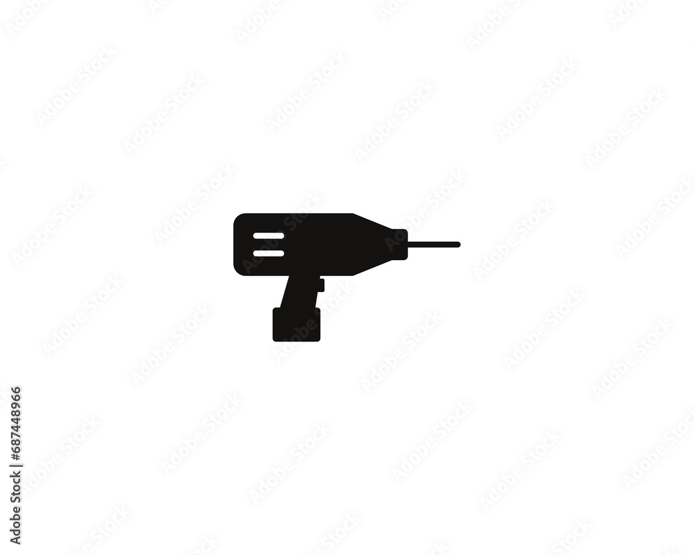 Drill machine icon vector symbol design illustration Drill machine icon vector symbol design illustration