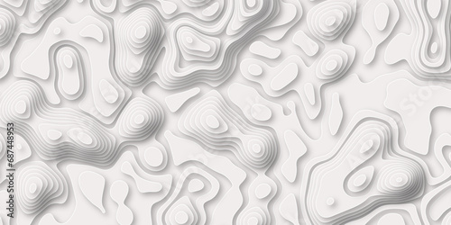 Seamless pattern with lines Topographic map. Geographic mountain relief. Abstract lines background paper texture Imitation of a geographical map shades Topographic line map background.