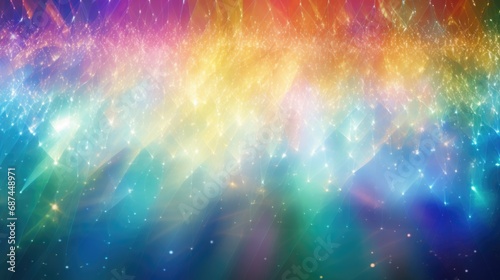 Prism light rainbow background.