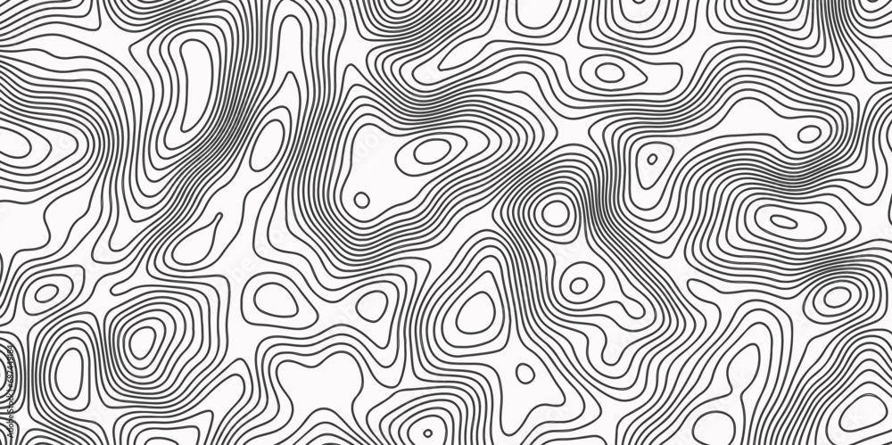 Topographic Map in Contour Line Light topographic topo contour map topographic line map with curvy wave isolines vector and Topographic map background concept illustrations of maps Abstract Geometric 