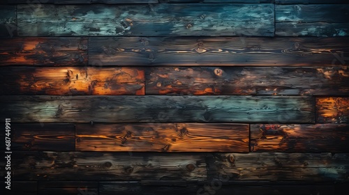 A background composed of burnt or charred wooden