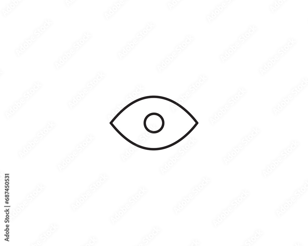 Eye icon vector symbol design illustration Eye icon vector symbol design illustration