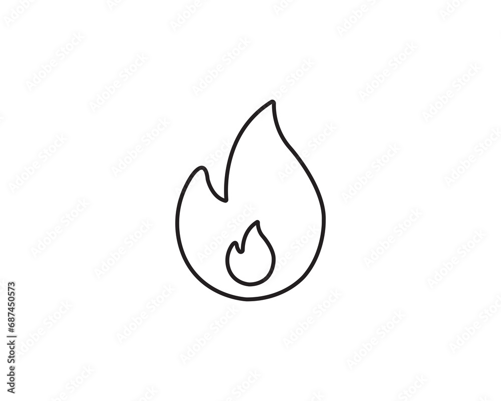 Fire flame icon vector symbol design illustration isolated Fire flame icon vector symbol design illustration isolated