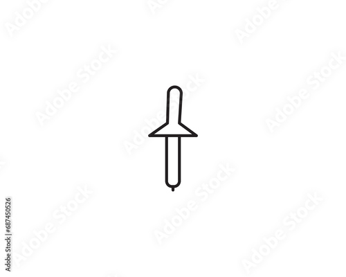 Eye dropper icon vector symbol design illustration.