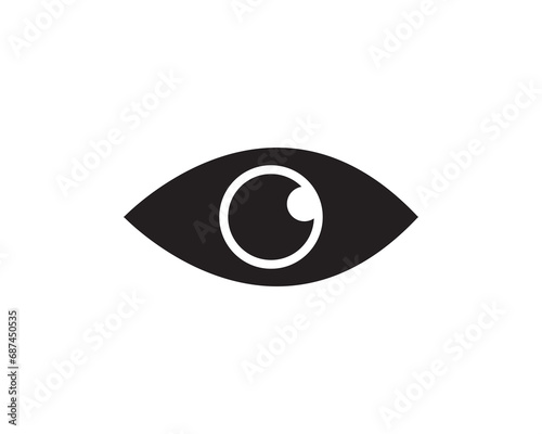 Eye icon vector symbol design illustration