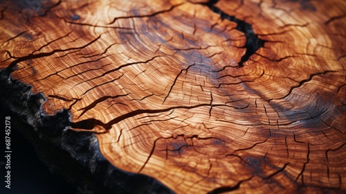 Close-up of a live edge wooden coffee table