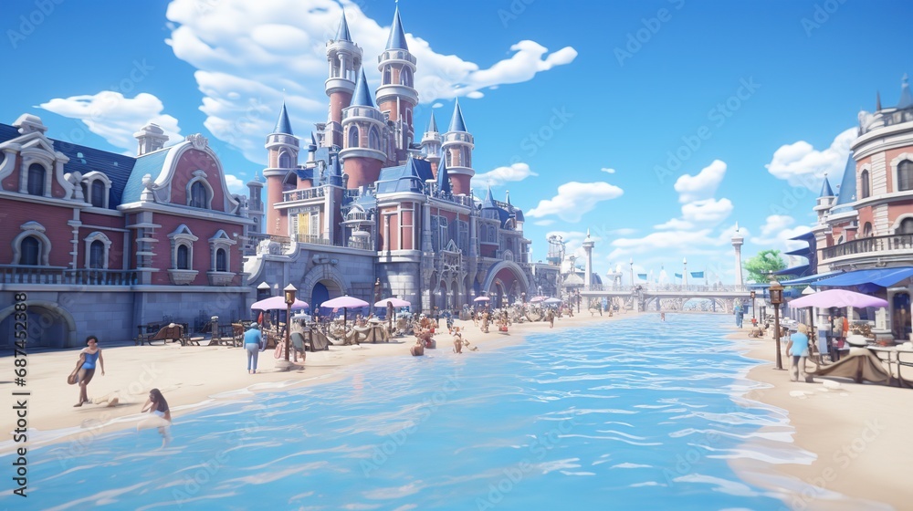 Fototapeta premium A Beautiful Nature Environment Near a Beach