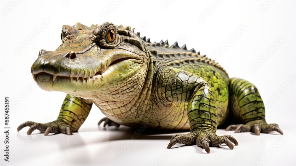 Obraz premium Crocodile isolated on a white background
