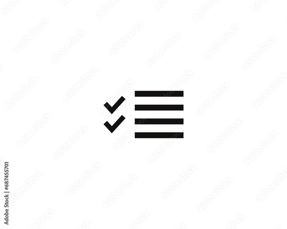 Checklist icon vector symbol design illustration Checklist icon vector symbol design illustration