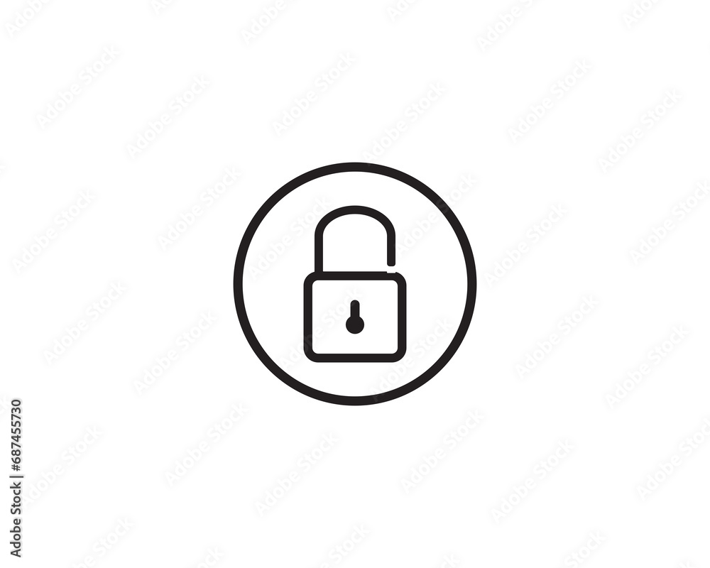 Lock safety icon vector symbol design illustration Lock safety icon vector symbol design illustration