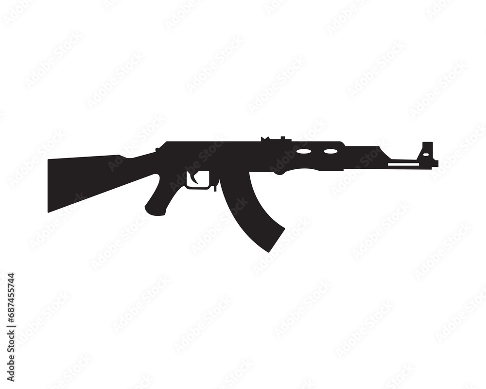 Machine gun icon vector symbol design illustration Machine gun icon vector symbol design illustration