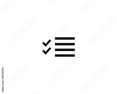 Checklist icon vector symbol design illustration