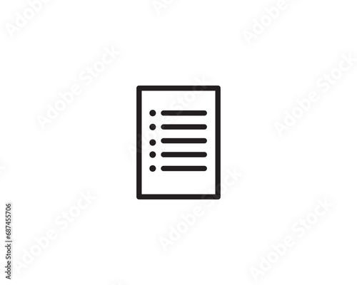 Checklist icon vector symbol design illustration
