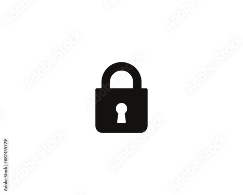 Lock safety icon vector symbol design illustration
