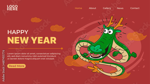 Chinese new year of cartoon dragon chinese translation new year © chi