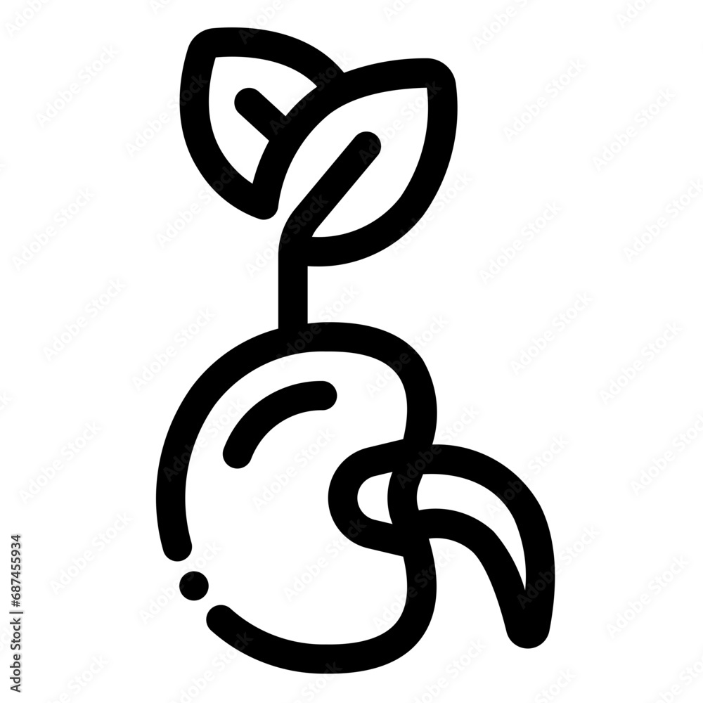 Obraz premium Seed Line Icon
