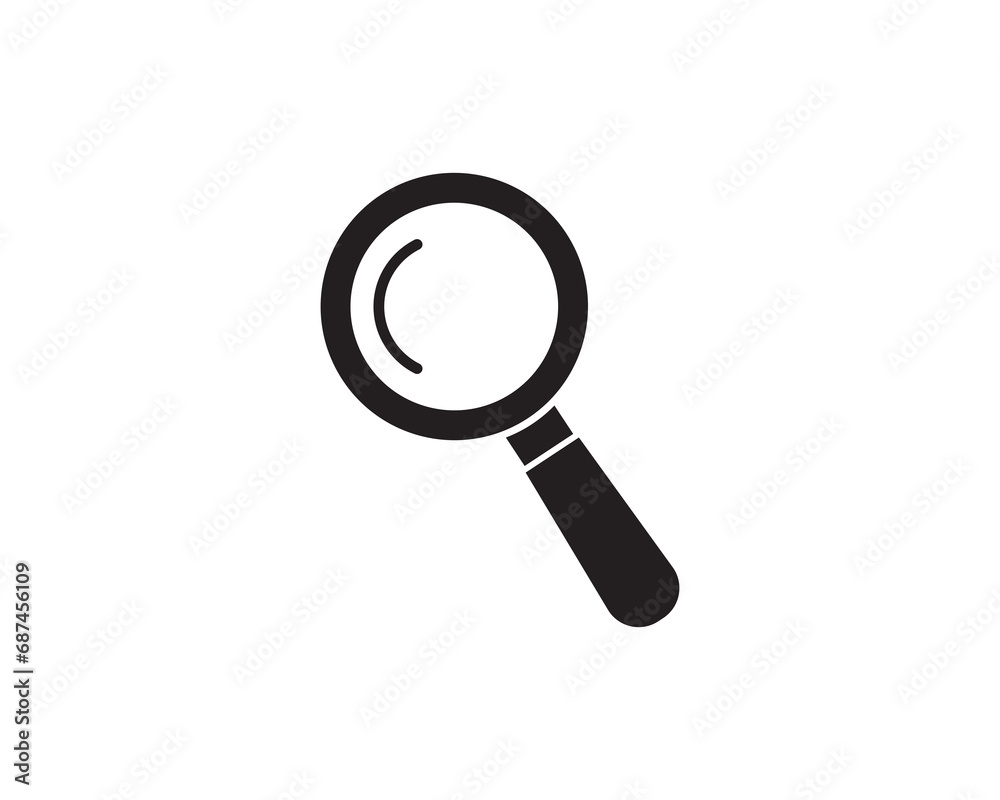 Magnify search find icon vector symbol design illustration Magnify search find icon vector symbol design illustration