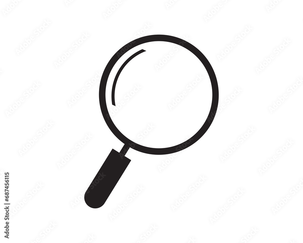Magnify search find icon vector symbol design illustration Magnify search find icon vector symbol design illustration