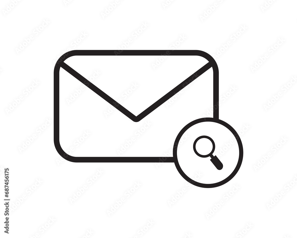 Email message icon vector design illustration