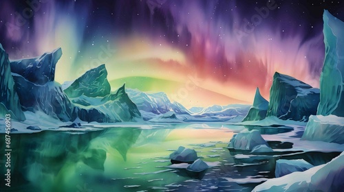 Aurora Borealis in the Arctic