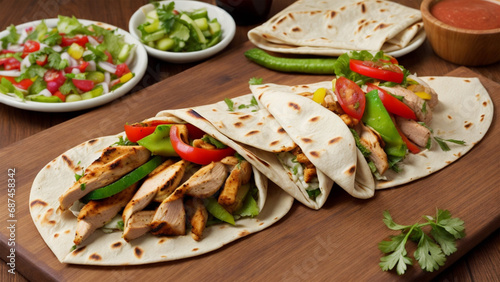 Wrap and Roll: Irresistible Chicken Shawarma with Fresh Veggies