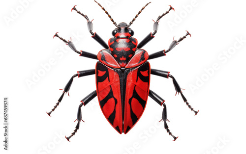 Boxelder Bug Fall Household Intruder on a White or Clear Surface PNG Transparent Background