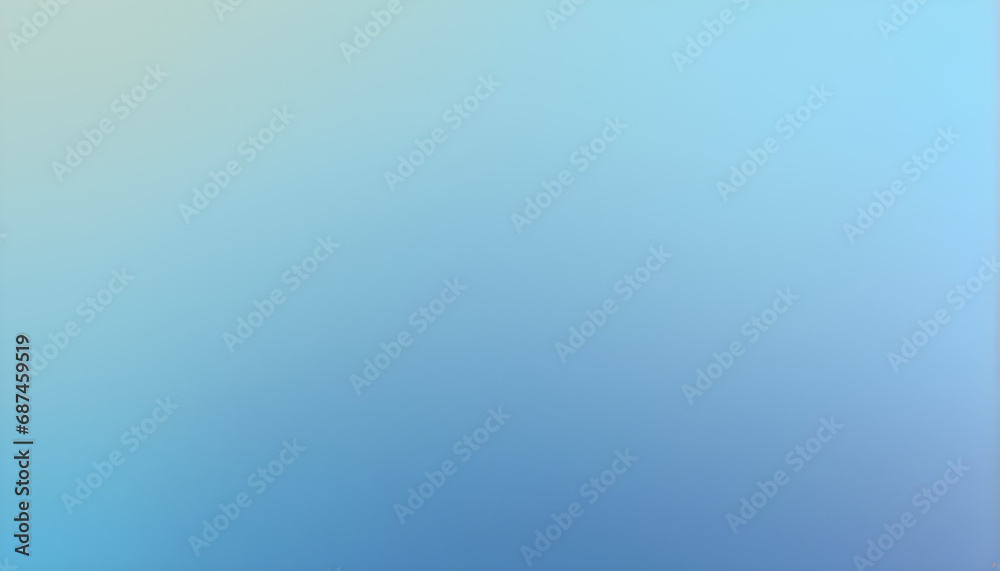 Soft Pastel Blue Gradient Background With Blur Effect and Luminescent Shades. Transitioning From Light to Dark. Creating an Ethereal Dreamy Visual Backdrop. 
