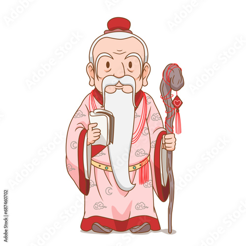 Cartoon god of marriage and love in Chinese mythology.
