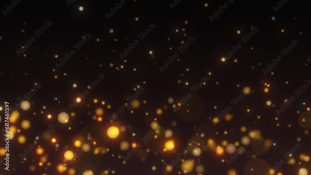 glowing black gold particles loop background glowing black gold particles loop background