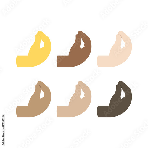 Pinched Fingers emoji vector symbol