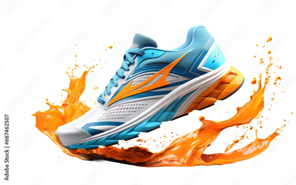 Speed Boost Dynamic Dash Running Sneakers on a White or Clear Surface PNG Transparent Background Speed Boost Dynamic Dash Running Sneakers on a White or Clear Surface PNG Transparent Background