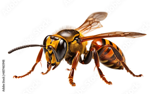 Hornets Natures Agile Aerial Predators on a White or Clear Surface PNG Transparent Background