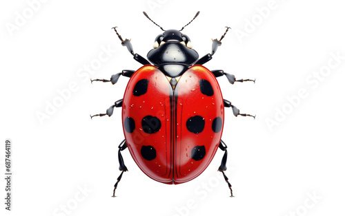 Understanding the Beauty of Ladybugs on a White or Clear Surface PNG Transparent Background © Usama