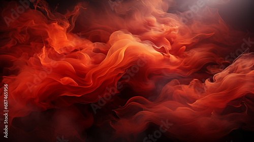 Red smoke desktop background