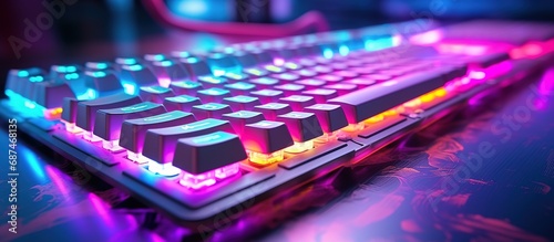 Mechanical Keyboard with RGB Lighting photo