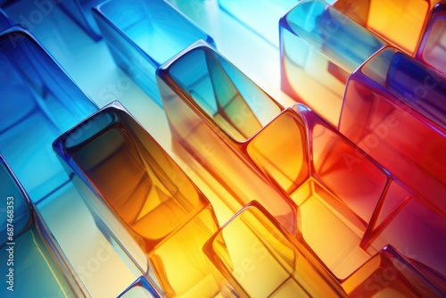 Colorful glass abstract graphic background
