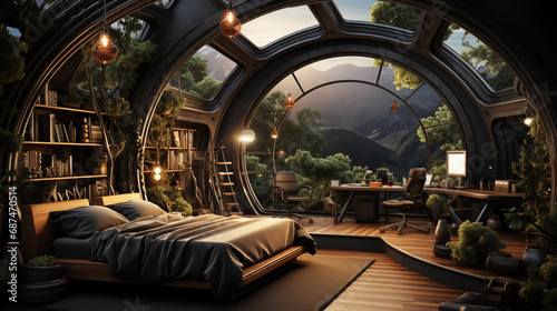 Luxury bedroom in Forest