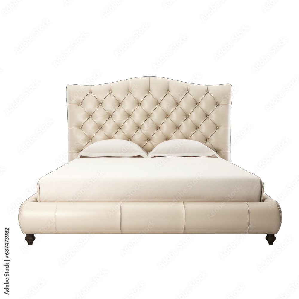 Obraz premium Upholstered platform bed