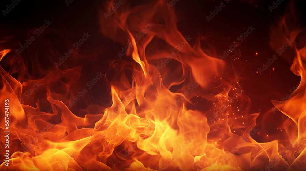 Intense Fiery Background: Abstract Blaze of Red and Orange Flames - Captivating Texture of Heat and Passion, Perfect for Dynamic Energy Concepts and Vibrant Designs. Intense Fiery Background: Abstract Blaze of Red and Orange Flames - Captivating Texture of Heat and Passion, Perfect for Dynamic Energy Concepts and Vibrant Designs.