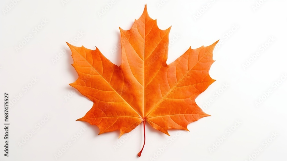 Fototapeta premium Maple Leaf Isolated on the White Background 